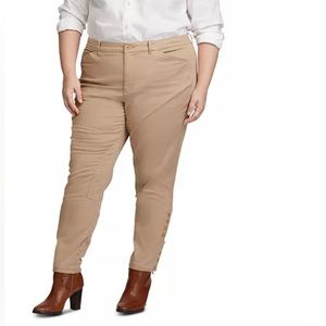 LAUREN RALPH LAUREN Plus Size Stretch Chino Jodhpur Pants Size 14